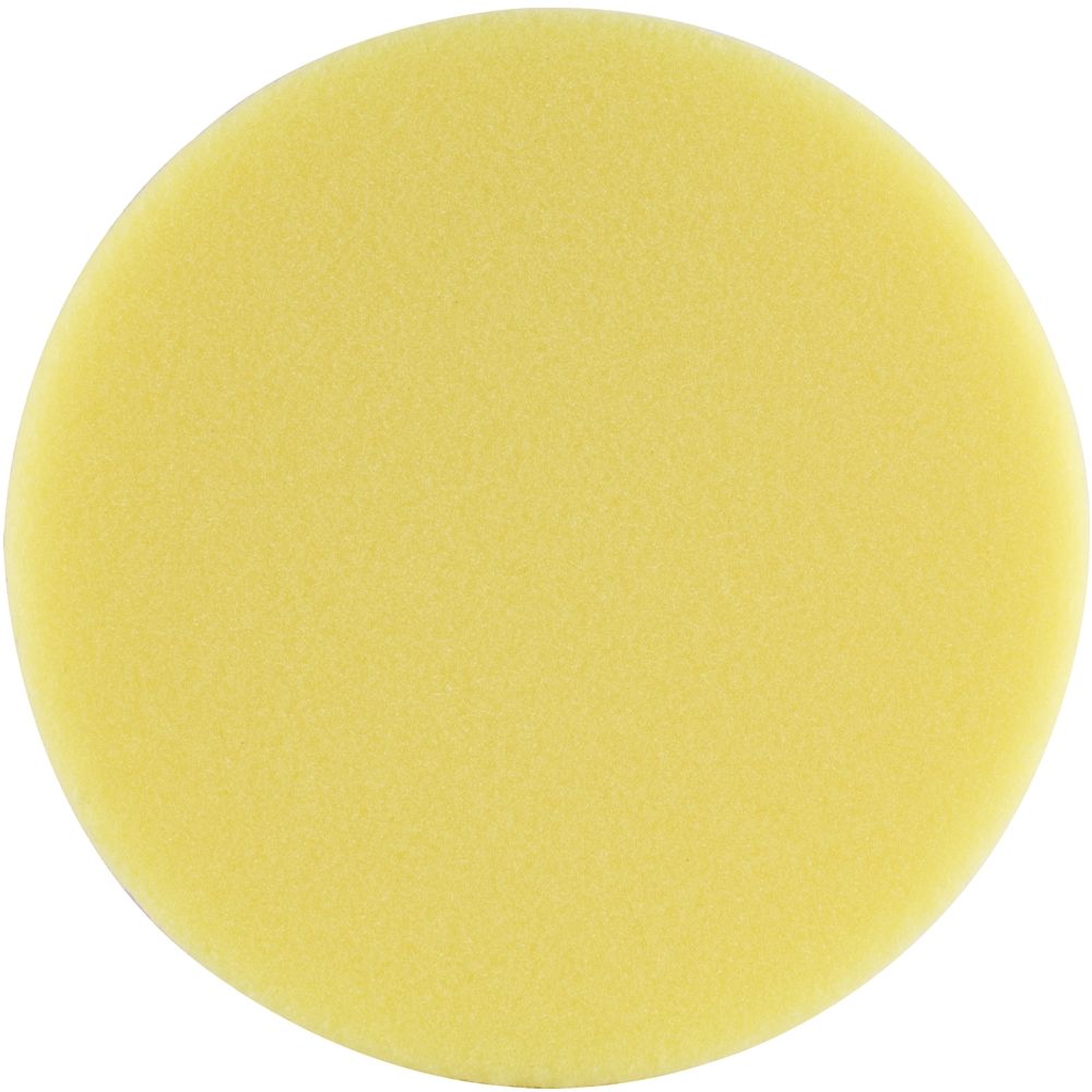 FOAM PAD HOOK AND LOOP YELLOW SPONGE 150MM 6&#39; HEAVY CUTTING