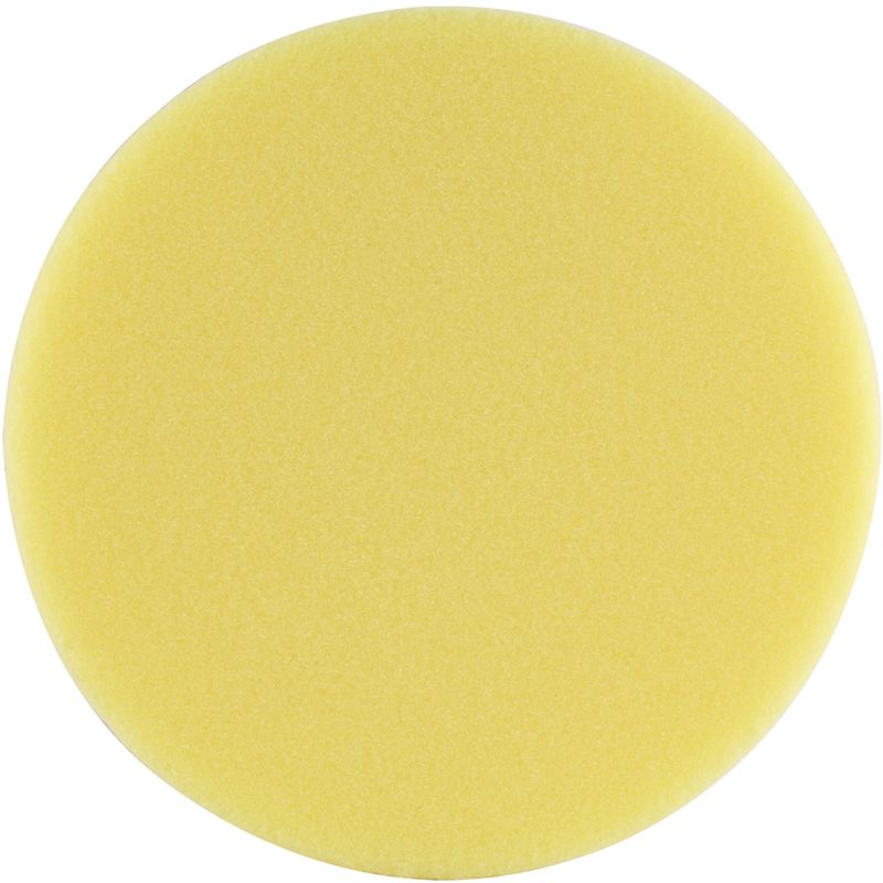 FOAM PAD HOOK AND LOOP YELLOW SPONGE 150MM 6&#39; HEAVY CUTTING