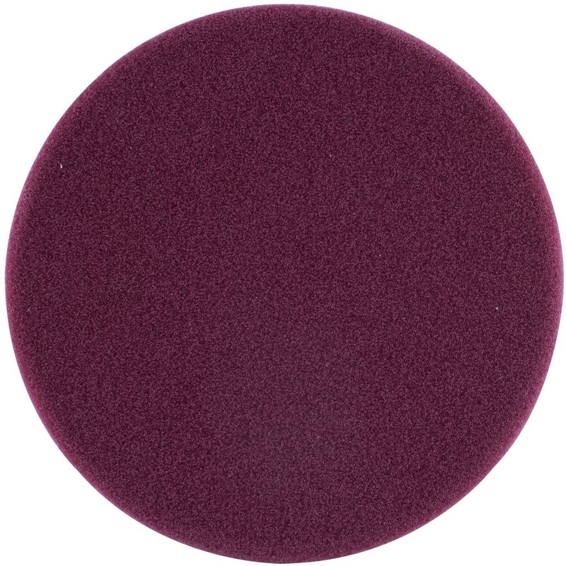 FOAM PAD HOOK AND LOOP MAROON SPONGE 150MM 6&#39; HEAVY COMPOUNDING