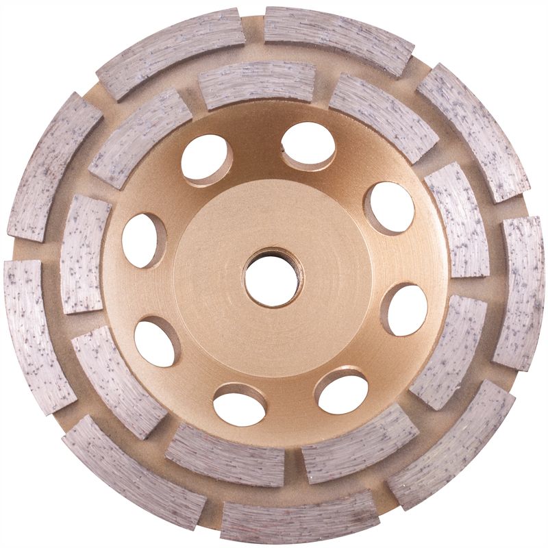 DIA. CUP WHEEL 115 MM X M14 DBL ROW COLD PRESSED