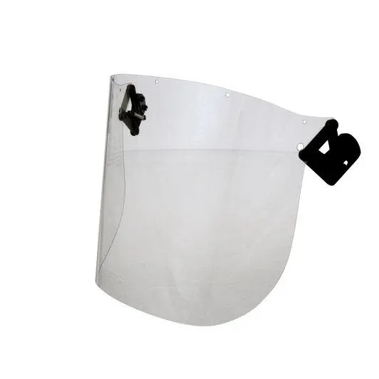 CLEAR FACE COVER FOR HARD HAT (CLIP ON)