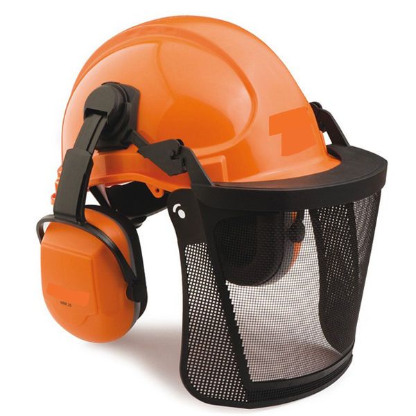 ORANGE CHAINSAW HELMET