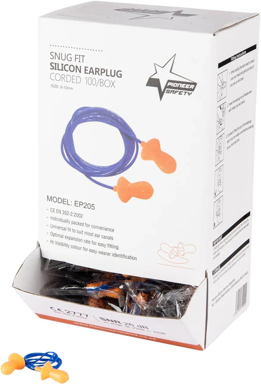 PIONEER VOLUME - CORDED SILICONE REUSABLE EARPLUG