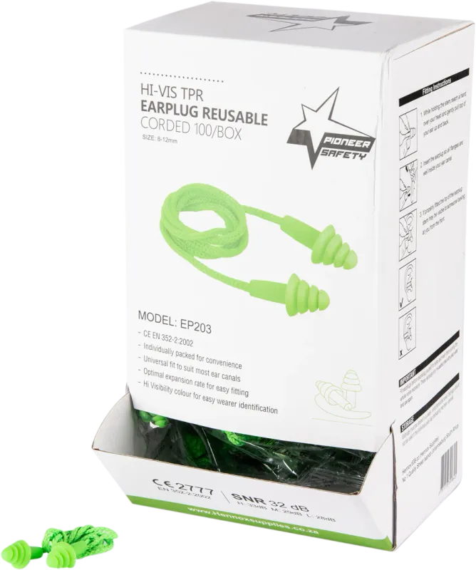 Pioneer Volume - Reusable Corded Earplugs