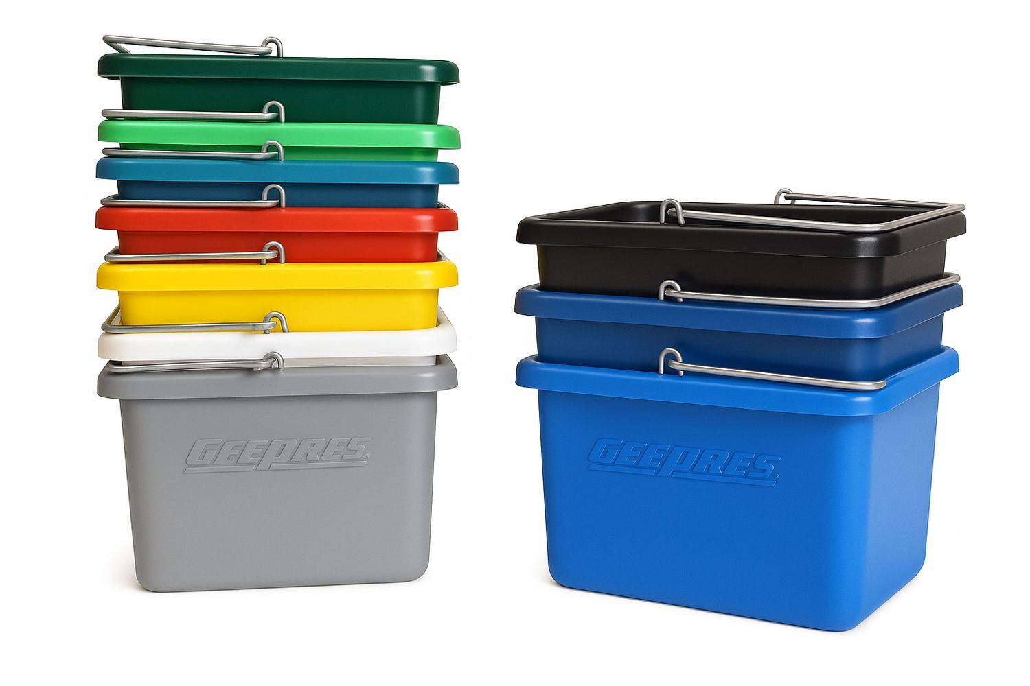 Econo BUCKET - ROTATION MOULDED with STEEL HANDLE