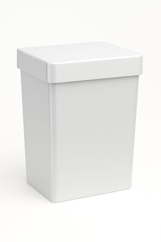 Wall Bin - White Plastic 20L