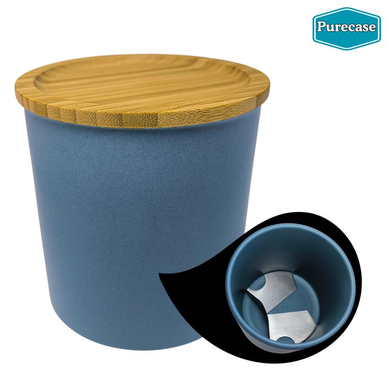 - Purecase - Die Vorratsdose mit Verpackungsöffner, blau