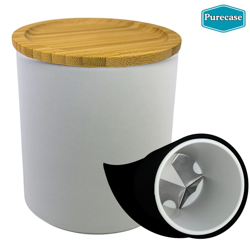 - Purecase - Vorratsdose mit Verpackungsöffner, weiß