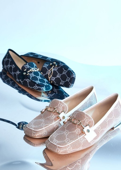 Mocassini Jacquard beige