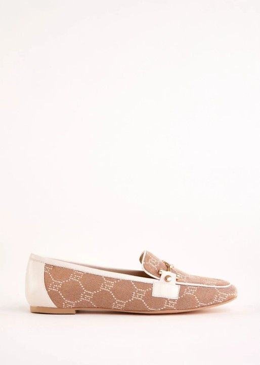 Mocassini beige Jacquard