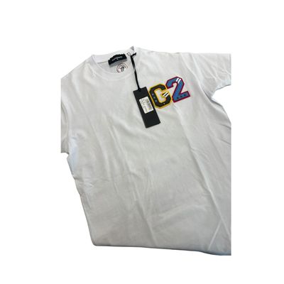 TSHIRT UOMO G2FIRENZE BIANCA LOGO COLORATO