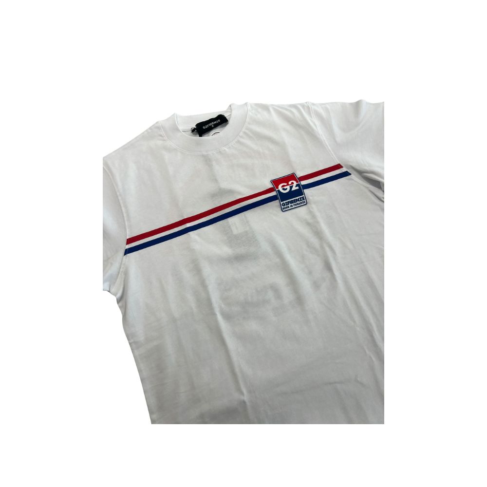 TSHIRT UOMO G2FIRENZE BIANCA RIGHE FRONTALI