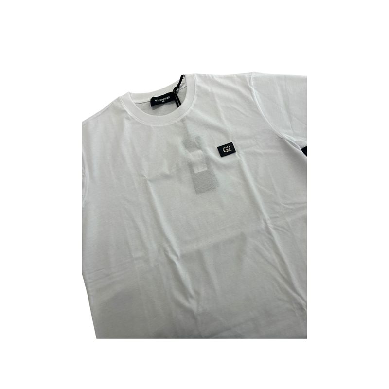TSHIRT UOMO G2FIRENZE BIANCA LOGO NERO