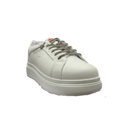 Braccialini - Sneaker donna bianca e argento