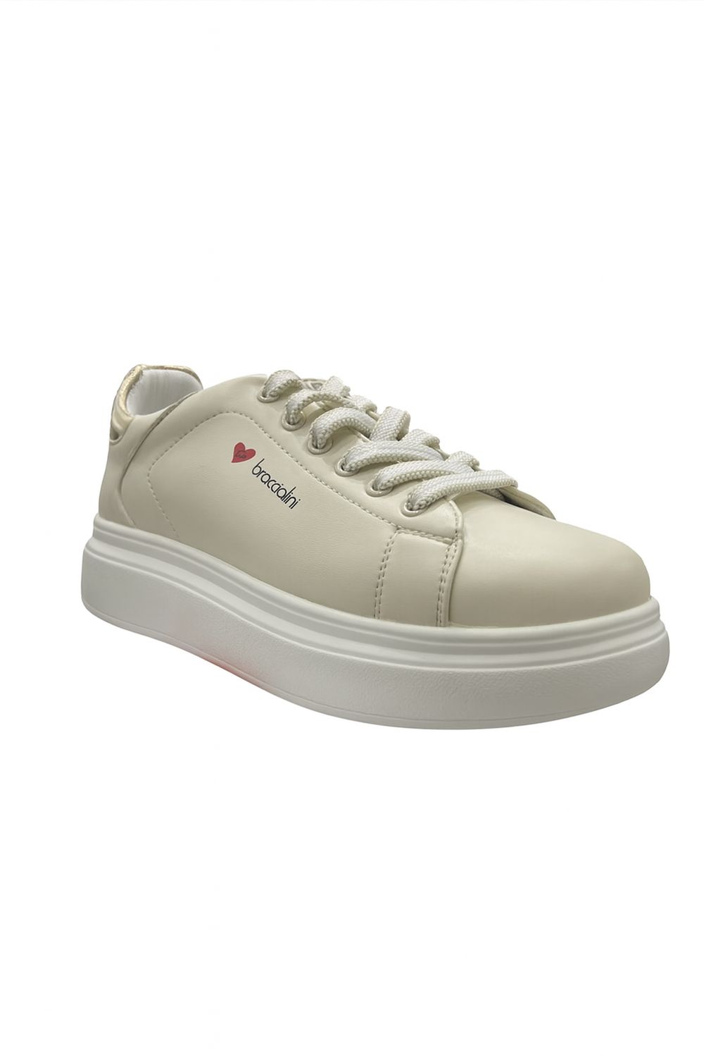 Braccialini - Sneaker donna beige con dettaglio logo