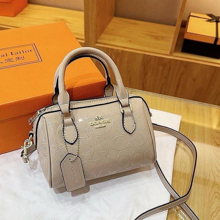Mini Rowan Bag 3D Signature Canvas - Apricot