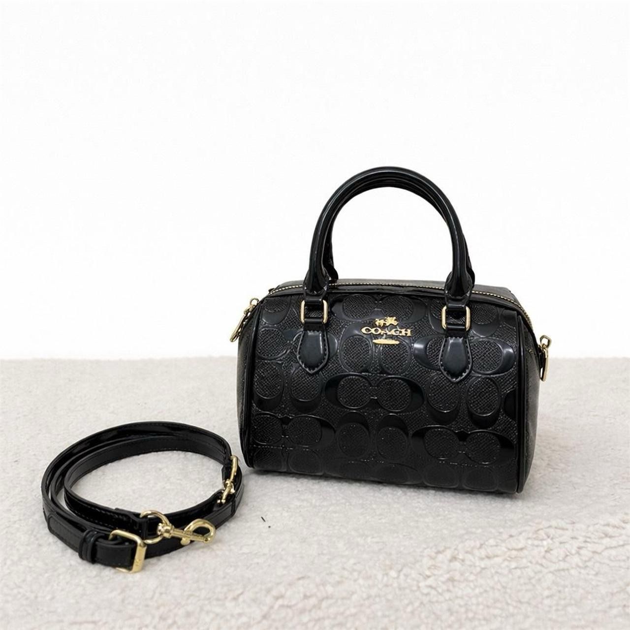 Mini Rowan Bag 3D Signature Canvas - Black