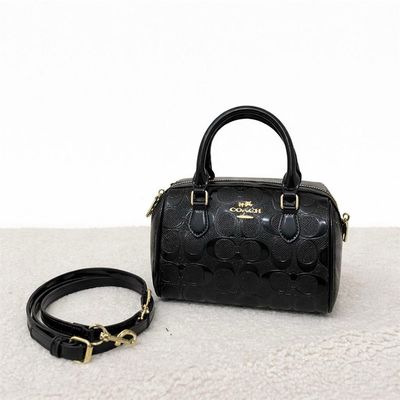 Mini Rowan Bag 3D Signature Canvas - Black
