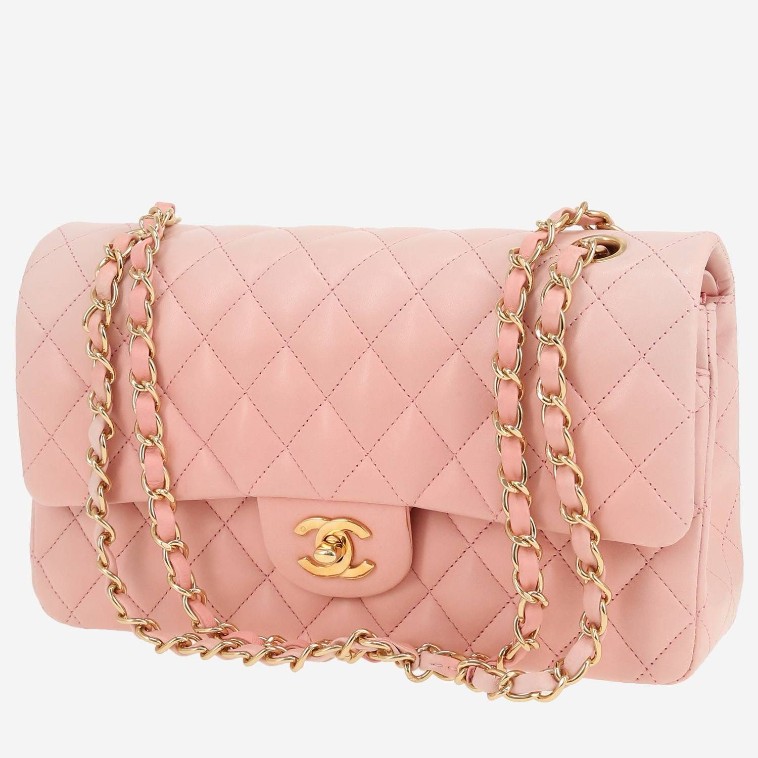 Classic Chanel - Pink On Gold Hardware