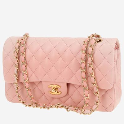 Classic Chanel - Pink On Gold Hardware