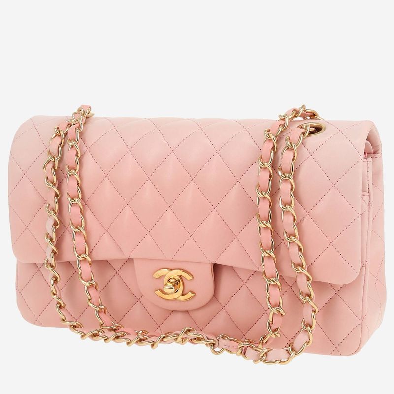 Classic Chanel - Pink On Gold Hardware
