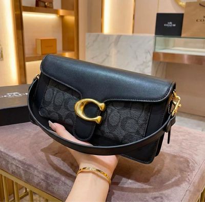 Tabby Bag Coated Canvas - Black