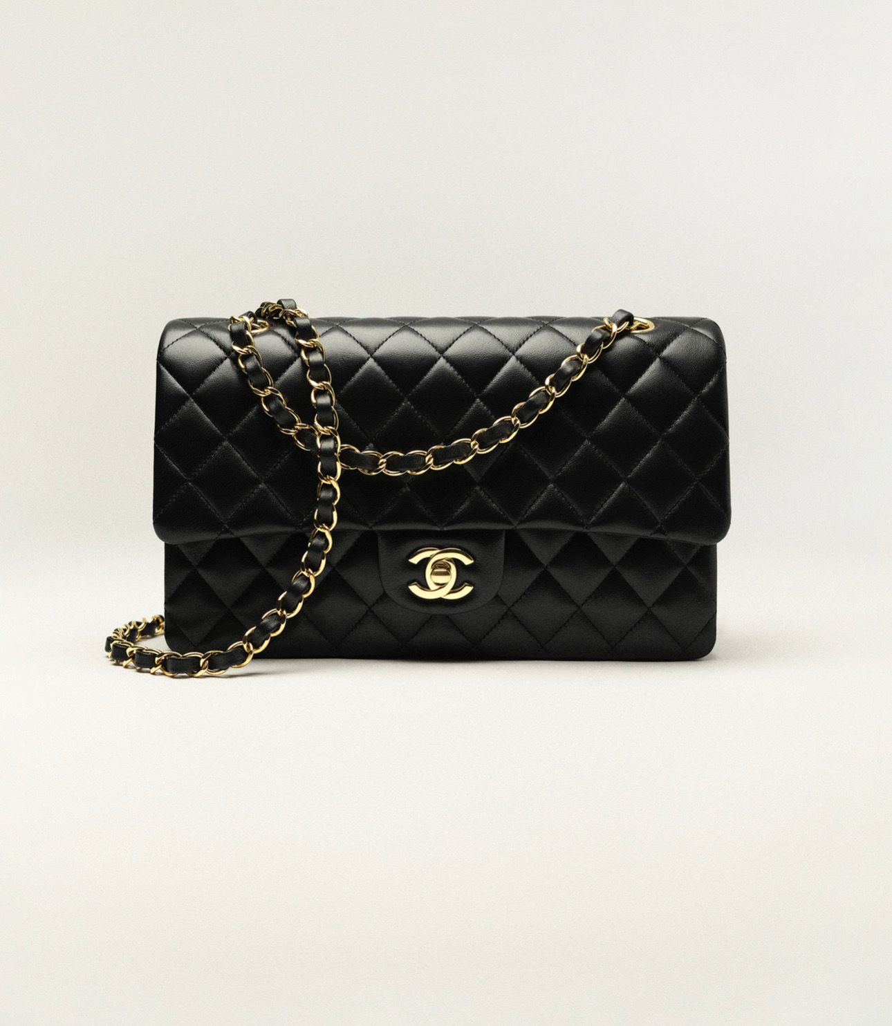 Classic Chanel - Black On Gold Hardware