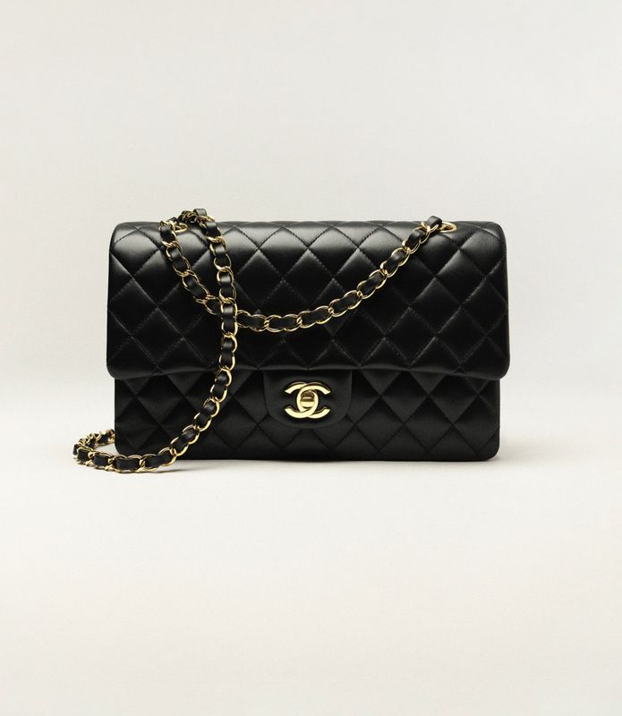 Classic Chanel - Black On Gold Hardware