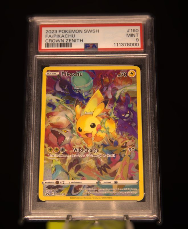 PSA 9, CRZ-160, Pikachu, (ENG)