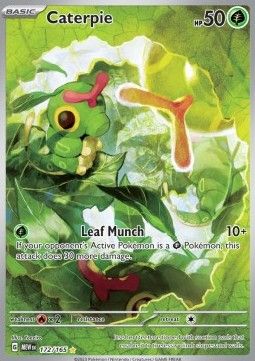 Caterpie 172/165 Illustration Rare - Scarlet &amp; Violet: 151 (English)