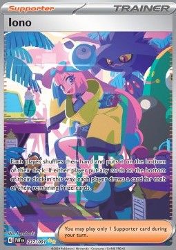 Iono 237/091 SIR - Scarlet &amp; Violet: Paldean Fates (English)