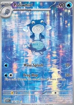 Poliwhirl 176/165 Illustration Rare - Scarlet &amp; Violet: 151 (English)
