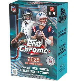 2025 Topps Chrome Football Value box