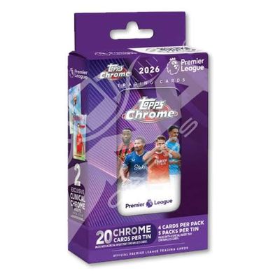 2025/26 Topps Premier League Chrome Collectors Tin Box