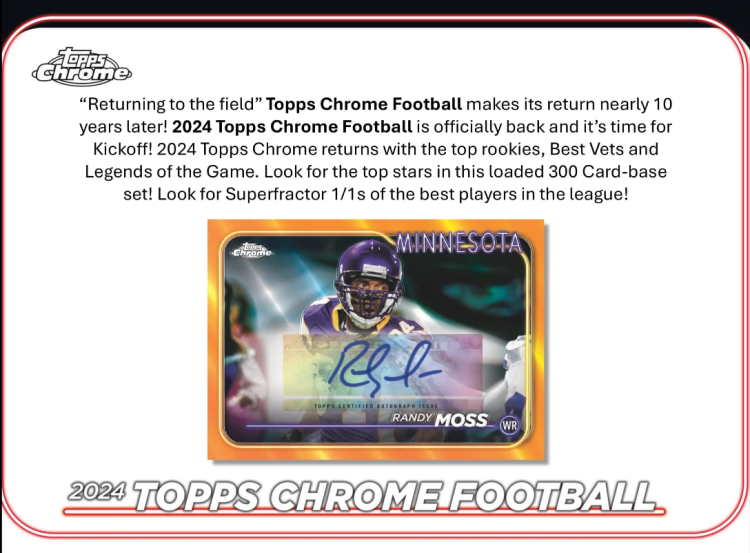 2024 Topps Chrome Football Value Box