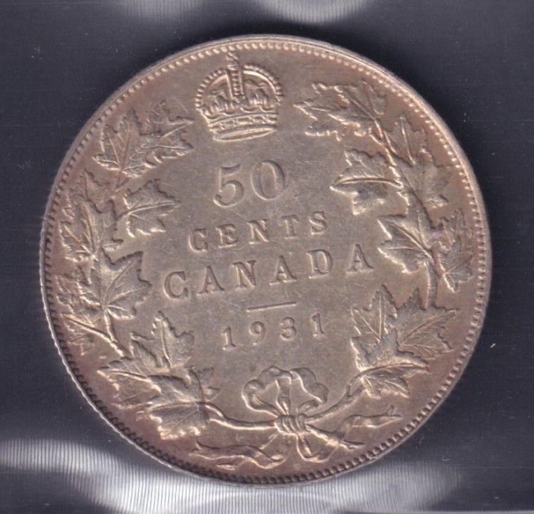 1931 - EF 45 - ICCS - Canada 50 Cents