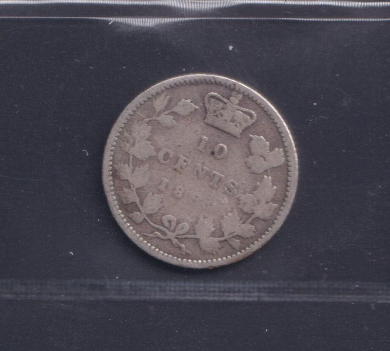 1889 – G 6 – ICCS – 10 Cents Argent Sterling .925 Monnaies Canada