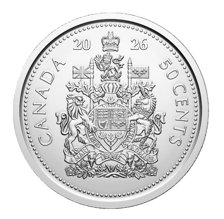 2026 - B.Unc (Brilliant Uncirculated) - 50 Cents Monnaies Canada