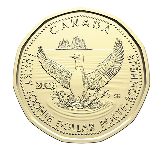 2026 - B.Unc (Brillant Uncirculated) $1 Dollar porte-bonheur du Canada