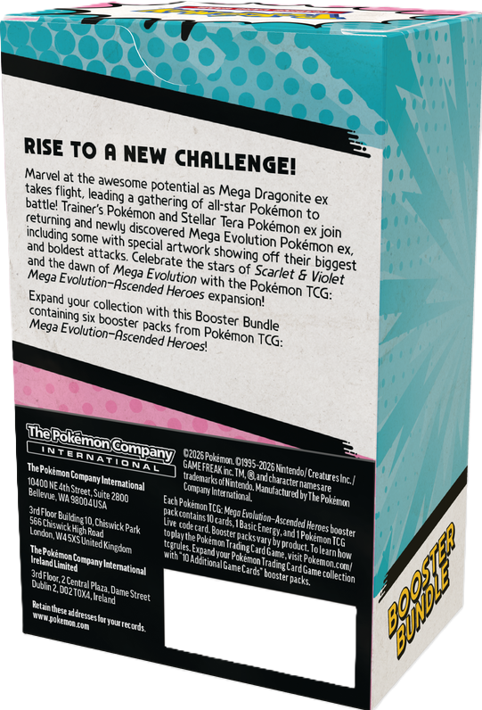 2026 Pokemon Ascended Heroes ME 2.5 Booster Bundle