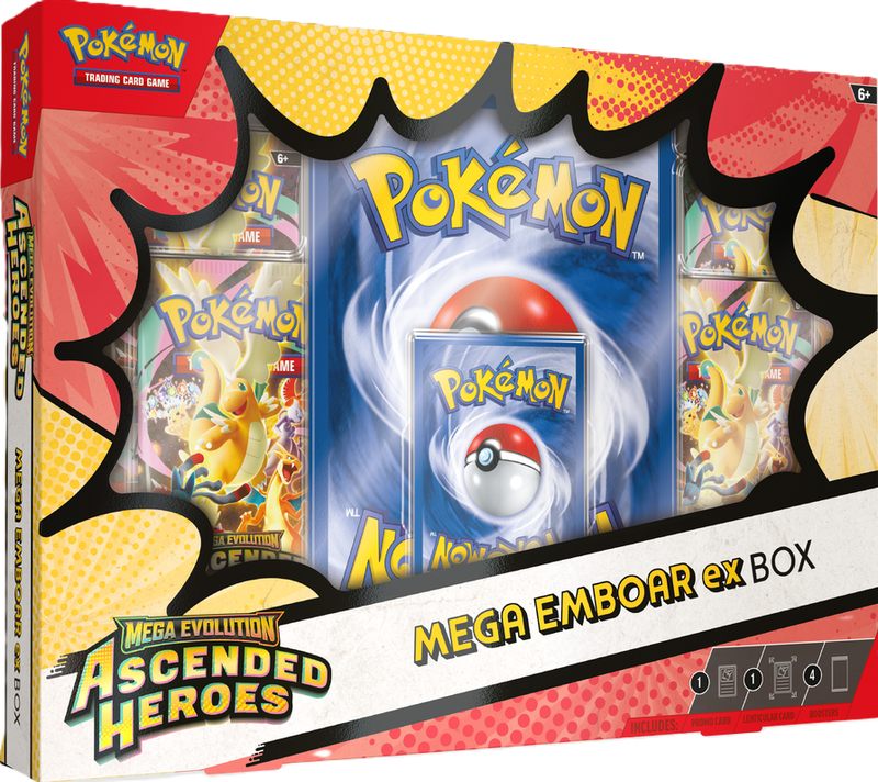2026 Pokemon Ascended Heroes ME2.5 Mega Emboar ex Box