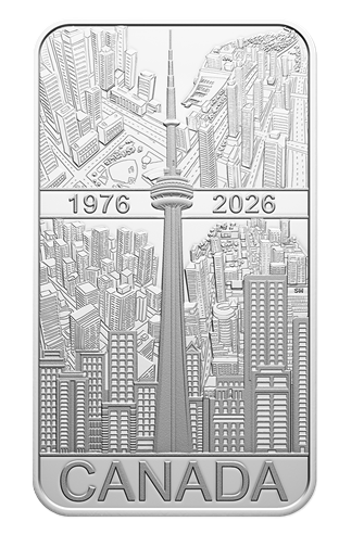 2026 Canada 20 Dollars 1 oz en Argent Pur 50ᵉ anniversaire de la Tour CN