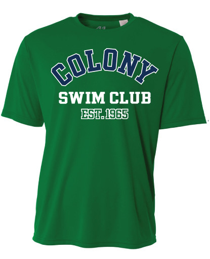 Colony Swim Club Cooling Performance T-Shirt - Kelly Green