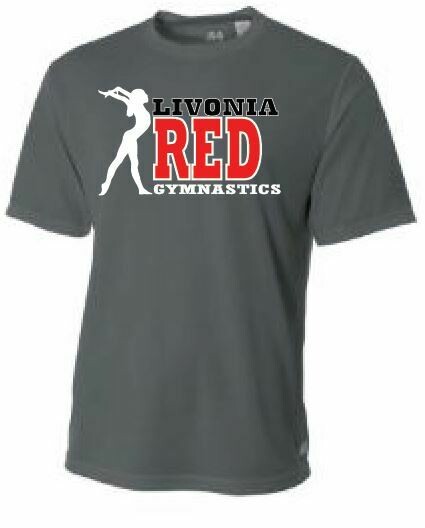 Livonia Red Gymnastics Design 1 Cooling Performance T-Shirt