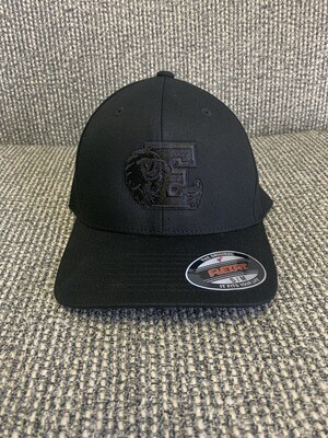 Eagles Black on Black Flex Fit Hat S/M