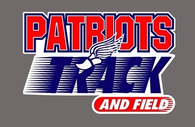 Franklin Patriots Track &amp; Field Car Decal 4&quot; tall