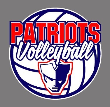 Franklin Patriots Volleyball Car Decal 5&quot; tall