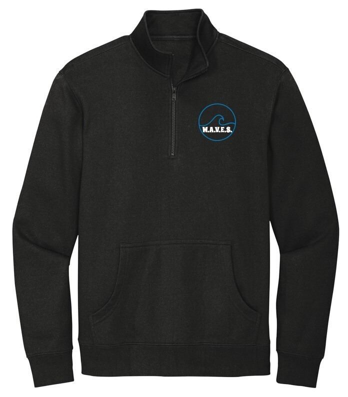 Embroidered Quarter-Zip Sweatshirt