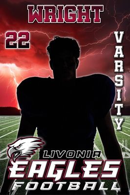 Eagles Football player vinyl banner
