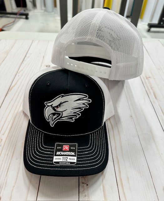 Eagles Richardson 112 Black/White Trucker Hat